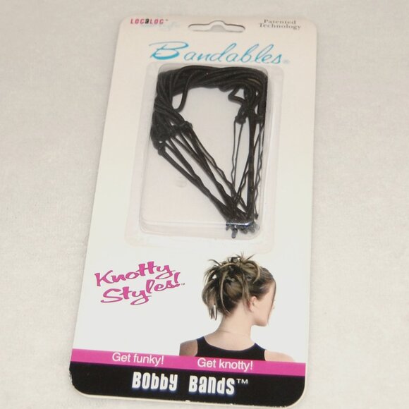 NEW & Sealed LocALoc® Bandables Bobby Bands - Black, 5 Pack - Picture 2 of 4